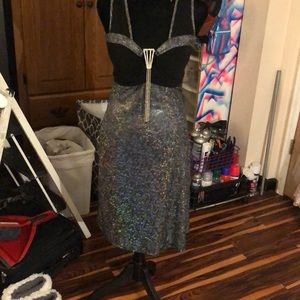 Holographic dolls kill dress